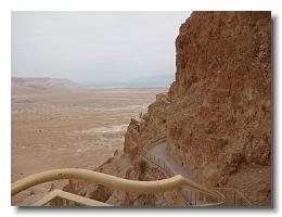 Masada stairs to northern palace